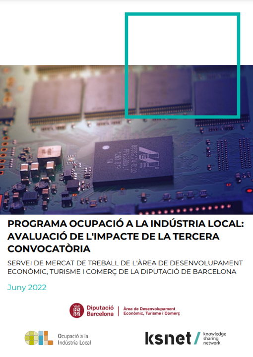 Evaluación del impacto de la tercera convocatoria del Programa Ocupación en la Industria Local (POIL)
