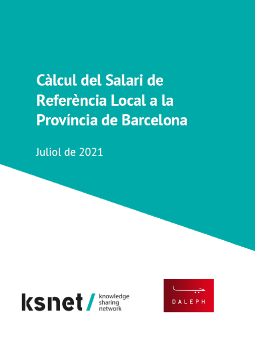 Calculations of a local reference wage in the province of Barcelona 2021